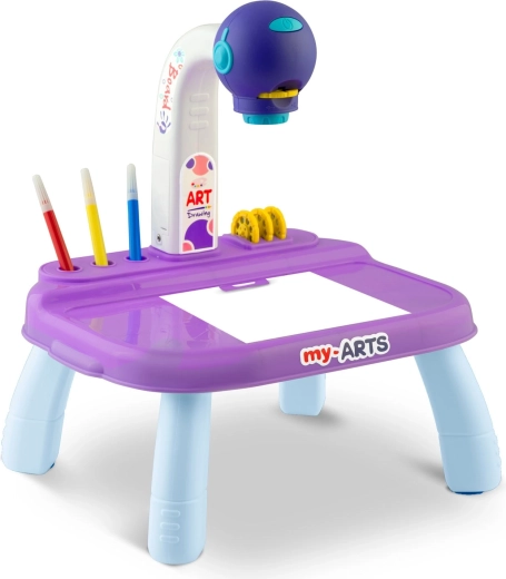 Stabilna risalna mizica z držali za flomastre