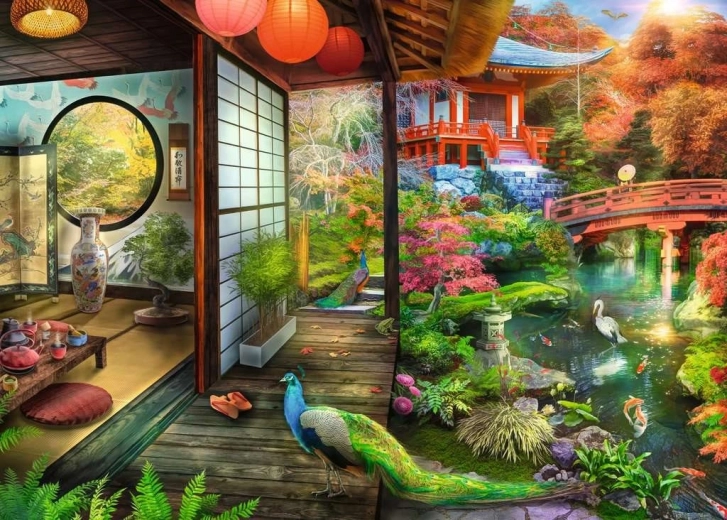 RAVENSBURGER Japanese Garden Puzzle, 1000 Pieces