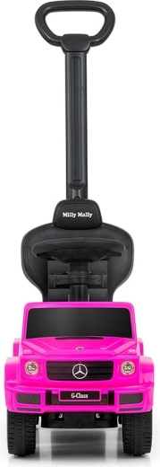 Safe ride with push bar and armrests