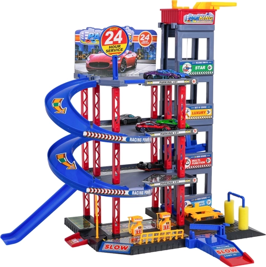 Spiraalvormige hellingen en raceafdalingen