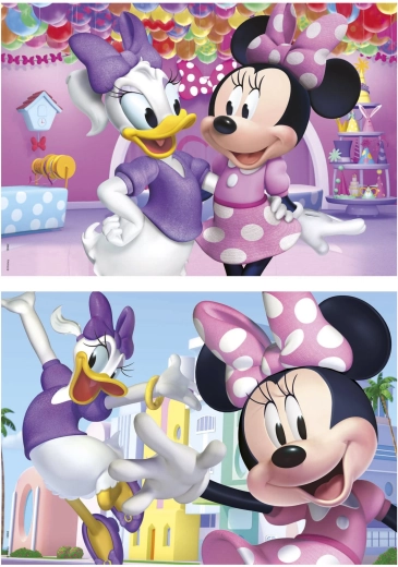 Wooden Puzzle Minnie and Daisy 2×50 pieces