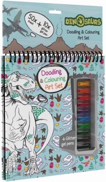 Block with Gel Pens Dinosaurs by JIRI MODELS