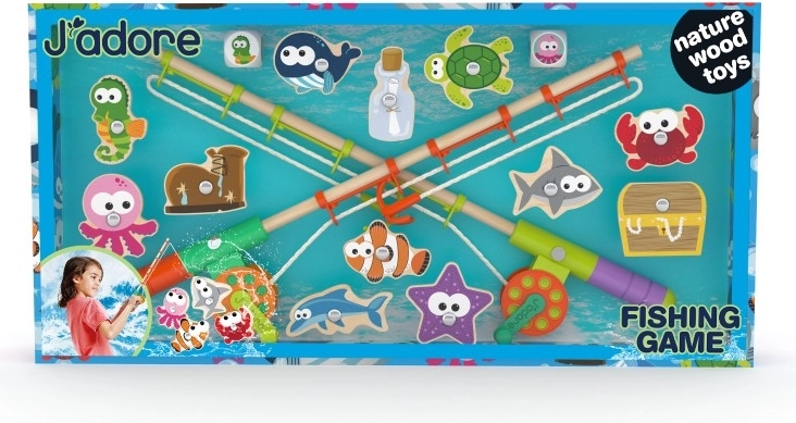 Wooden Magnetic Fishing Game