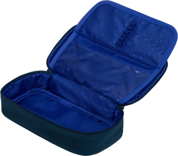 Ruime etui met kleppen en vak