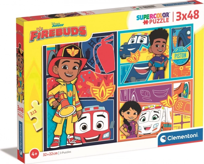CLEMENTONI Puzzle Firebuds 3x48 pieces