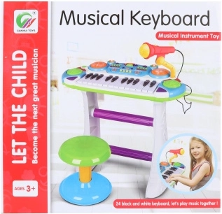 Children's Plastic Piano Blue