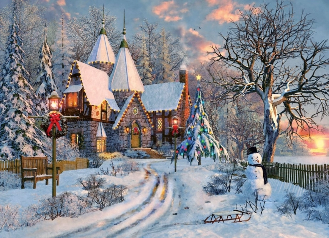 Puzzle EUROGRAPHICS Christmas Cottage 1000 pieces