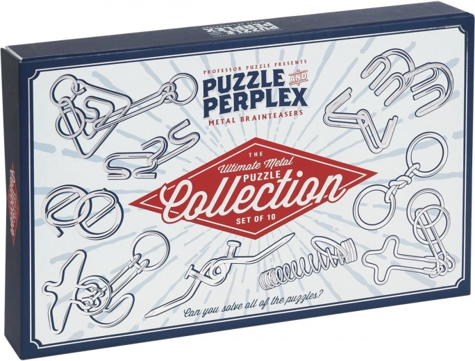 Puzzle & Perplex: set of metal brainteasers by Professor Puzzle