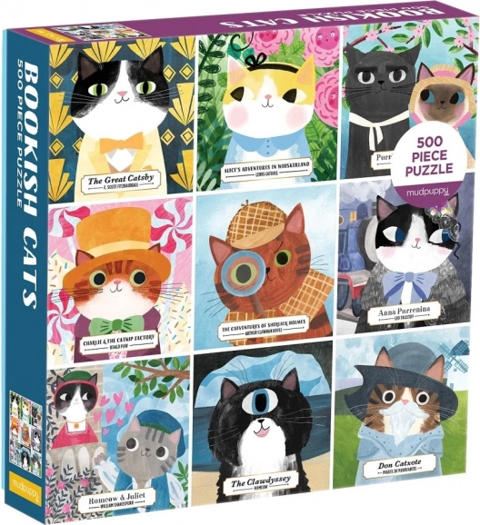 Mudpuppy puzzle Cat Literati 500 pieces
