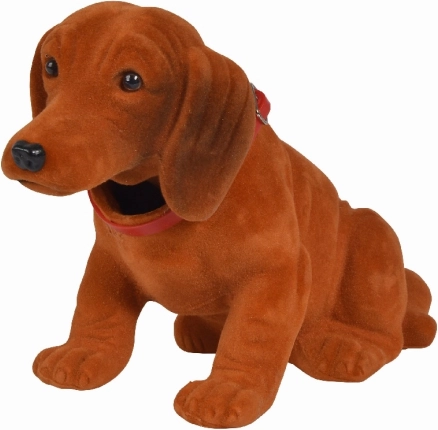 Cane di peluche con testa oscillante 27 cm