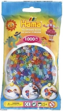 Hama MIDI Iron-On Beads, Glitter, 1000 pcs