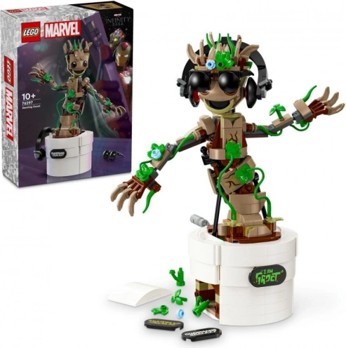LEGO Marvel Dancing GROOT – interactive figure in a flowerpot