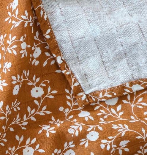 Muslin Towel XL blossom – Caramel