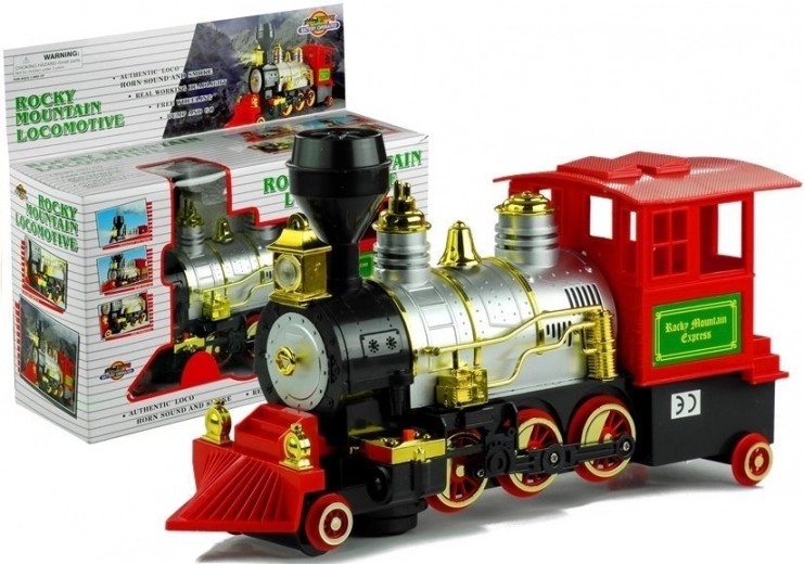 Large battery-powered train with locomotive and sound