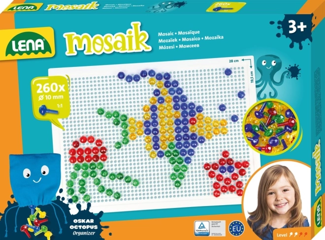 Lena peg mosaic for children – Crystal