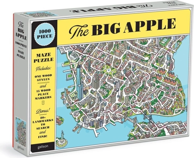 Galison puzzle Big Apple New York 2-in-1, 1000 pieces