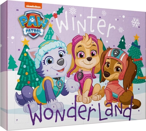 Adventní kalendář Tlapková patrola Winter Wonderland – kosmetika pro dívky