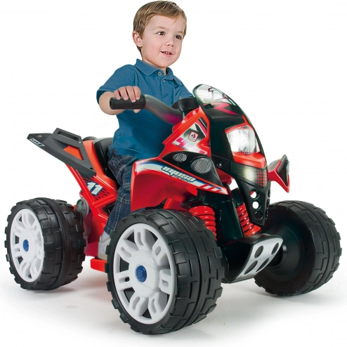 Kinder elektrische quad The Beast 12V rood