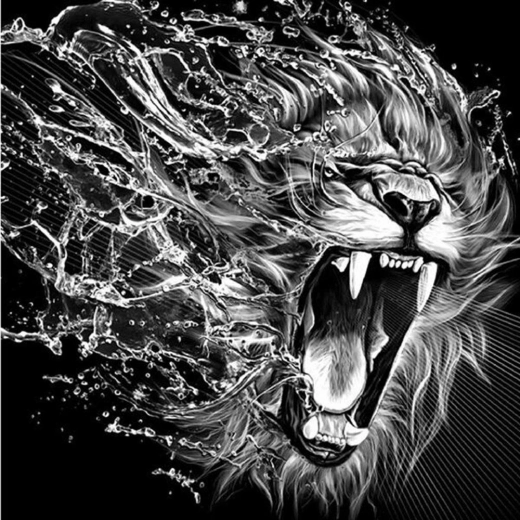 Diamond Painting Roar of the Beast 30x40 cm