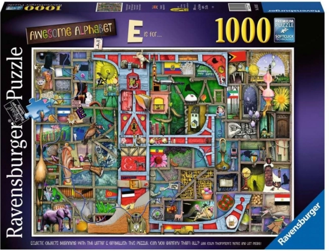 Ravensburger puzzle Amazing Alphabet E & F 1000 pieces