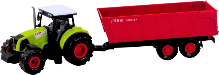 Tracteur avec remorque pour le travail aux champs