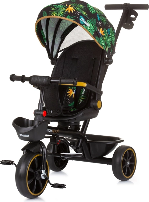 Trehjulet cykel med kaleche Max Sport 2-i-1 – Jungle