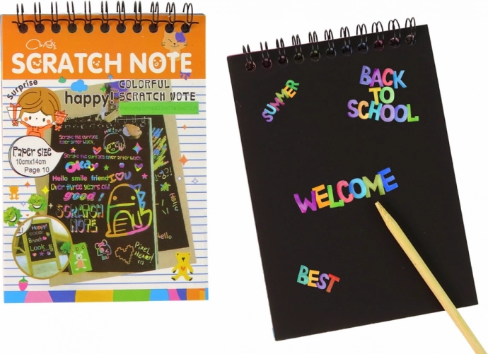 Scratch Note for Kids Orange