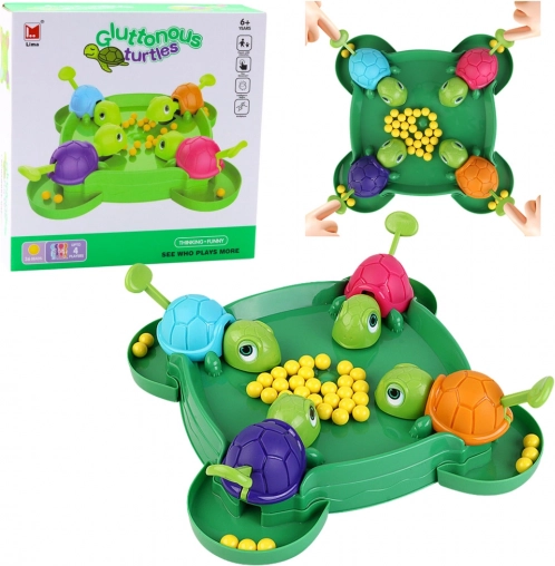 Family Action Game Hungry Turtles – marble tabletop game