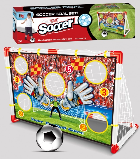 Méga cage de football avec cible