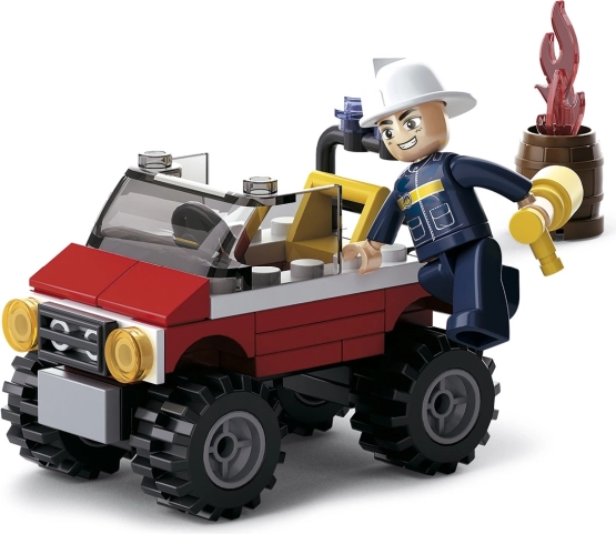 Sluban Firefighter Jeep Building Set