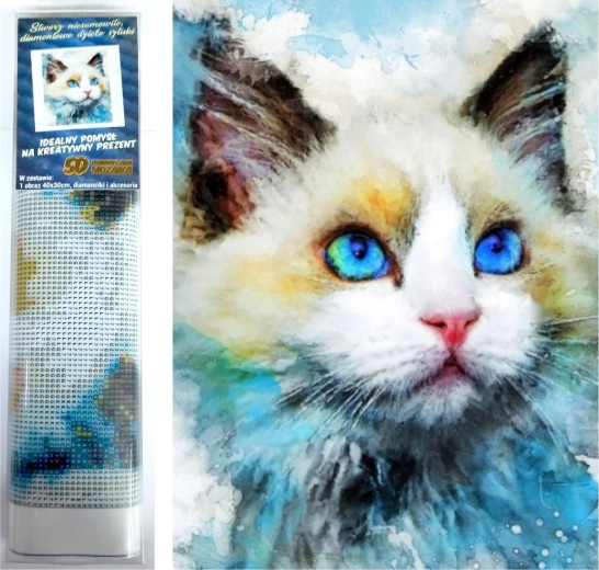 Diamantmalerei Blauer Blick 30x40 cm