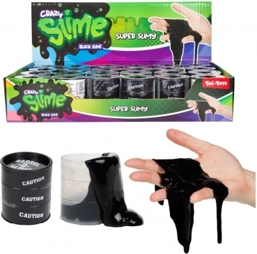 zwarte slijm in vat
