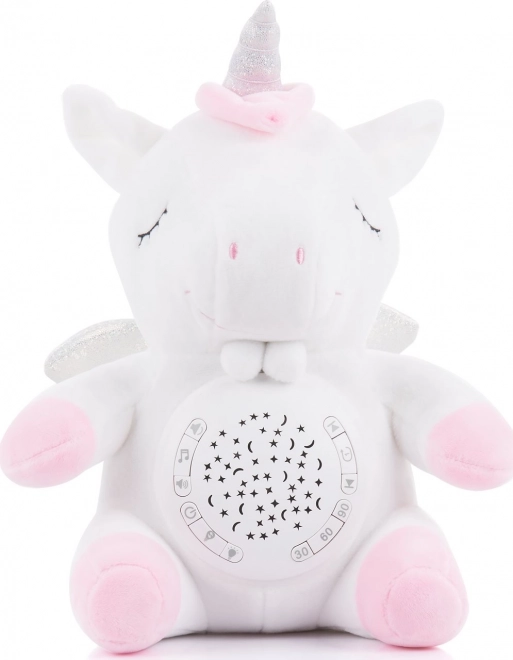 Chipolino licorne en peluche avec projecteur et musique