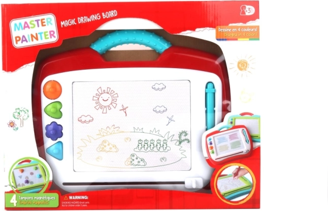 Magnetic drawing board for kids