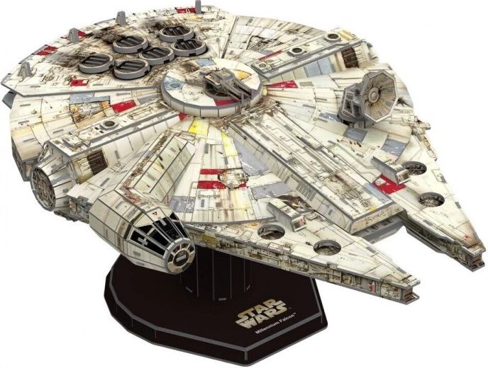 4D paper model STAR WARS Millennium Falcon with stand