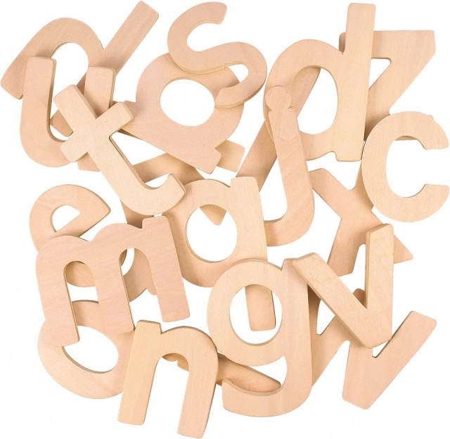 Alphabet en bois lettres minuscules