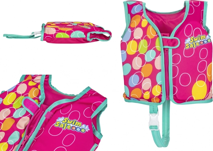 Gilet de natation rose pour enfants