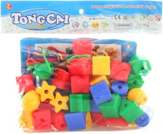 Grandi perle da infilare per bambini