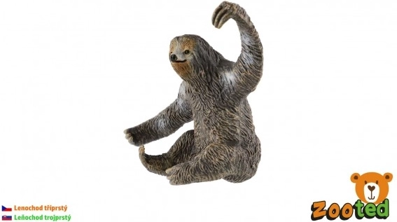 Three-toed Sloth Figurine from Plastic
