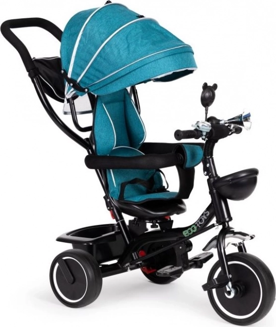 Children's tricycle with swivel seat and canopy ECOTOYS