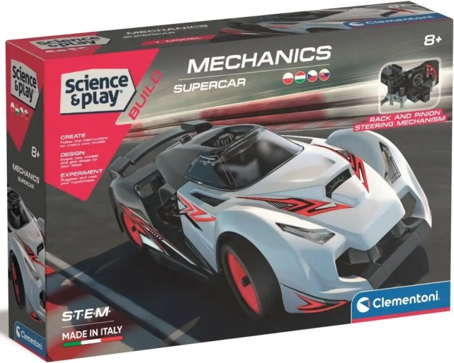Clementoni mechanikai labor – versenyautó
