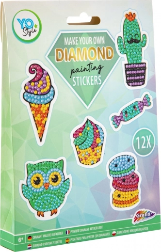 Grafix Diamond Painting – Treats Stickers, set of 12