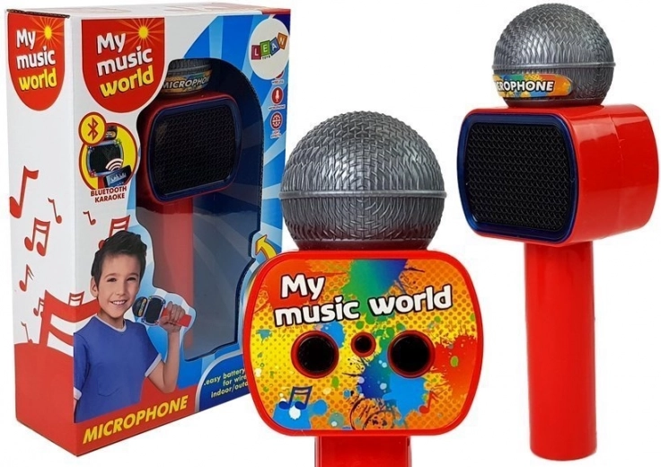 Children's Wireless Karaoke Microphone Bluetooth Red