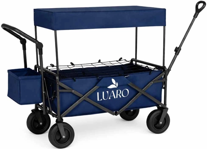 Auvent anti-soleil et organisation astucieuse