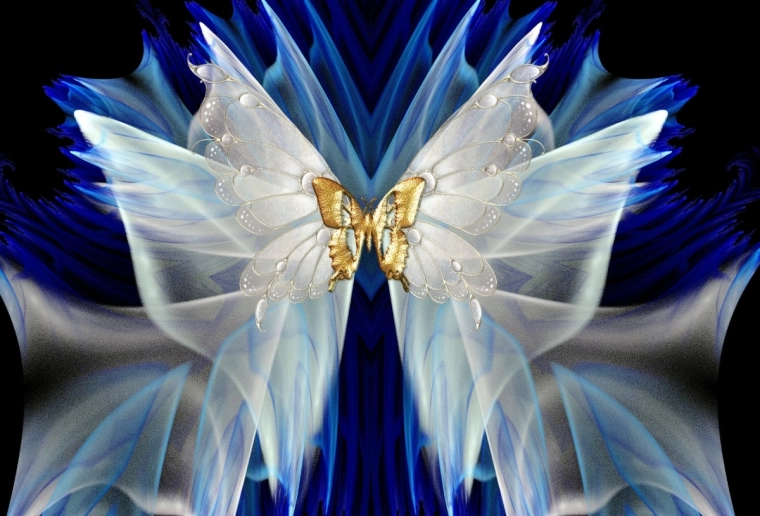 Diamond Painting Golden Butterfly 30x40cm