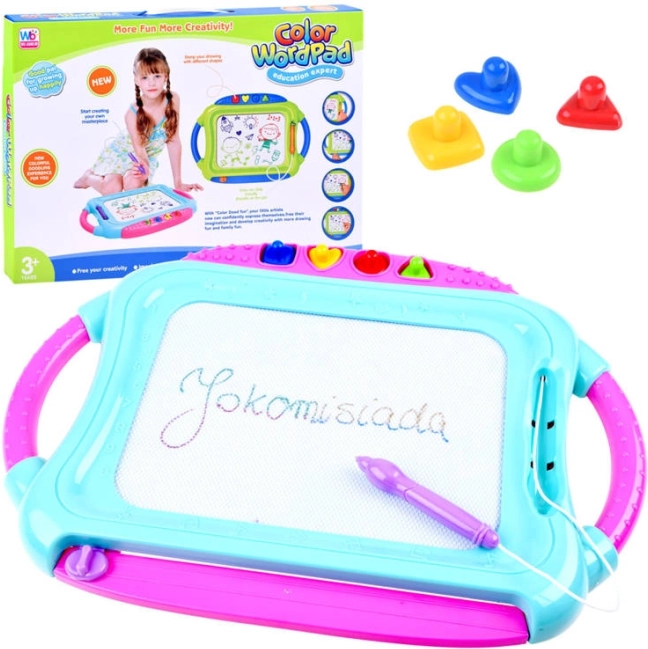 Color Magnetic Drawing Board with Stamps – Magic Slate