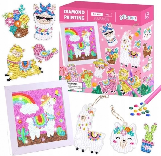 Diamond Painting Set: Llamas