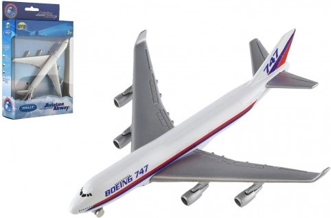 Die-cast model airplane Boeing 747 Jumbo Jet Welly
