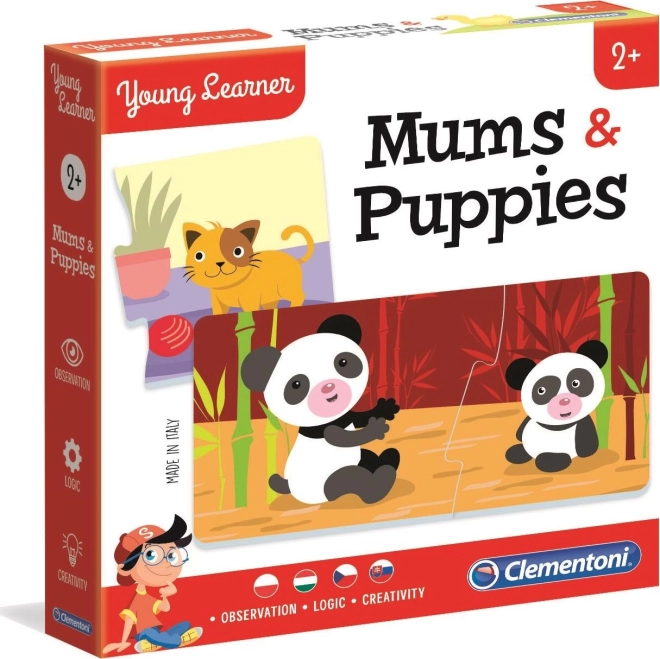 Clementoni Young Learner: Mommies and Babies – puzzle 12×2 pieces