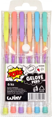 Stylos gel Arc-en-ciel – set de 6 pièces